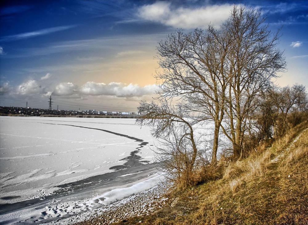 Frozen river