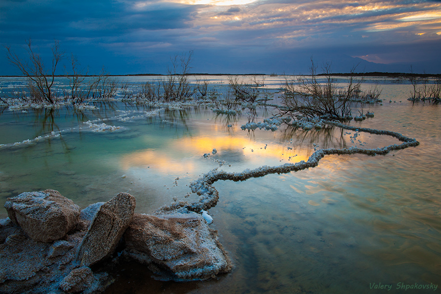 Рассвет. Мертвое море.