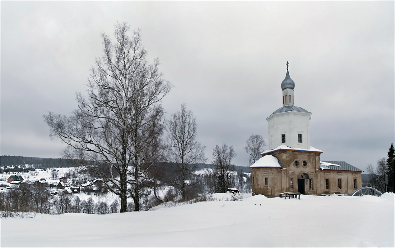 Вечерние сумерки в Страхово