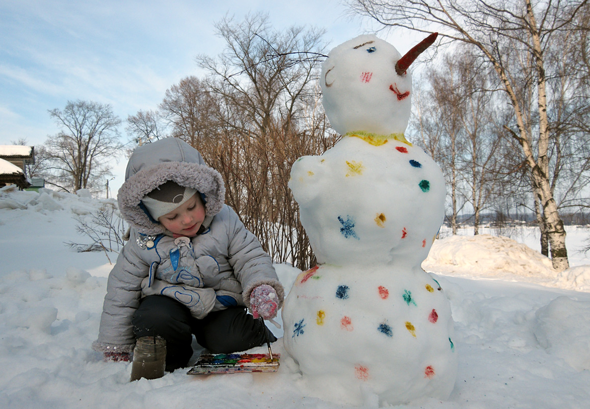 Живописец и снеговик