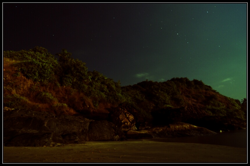 india, moon, night