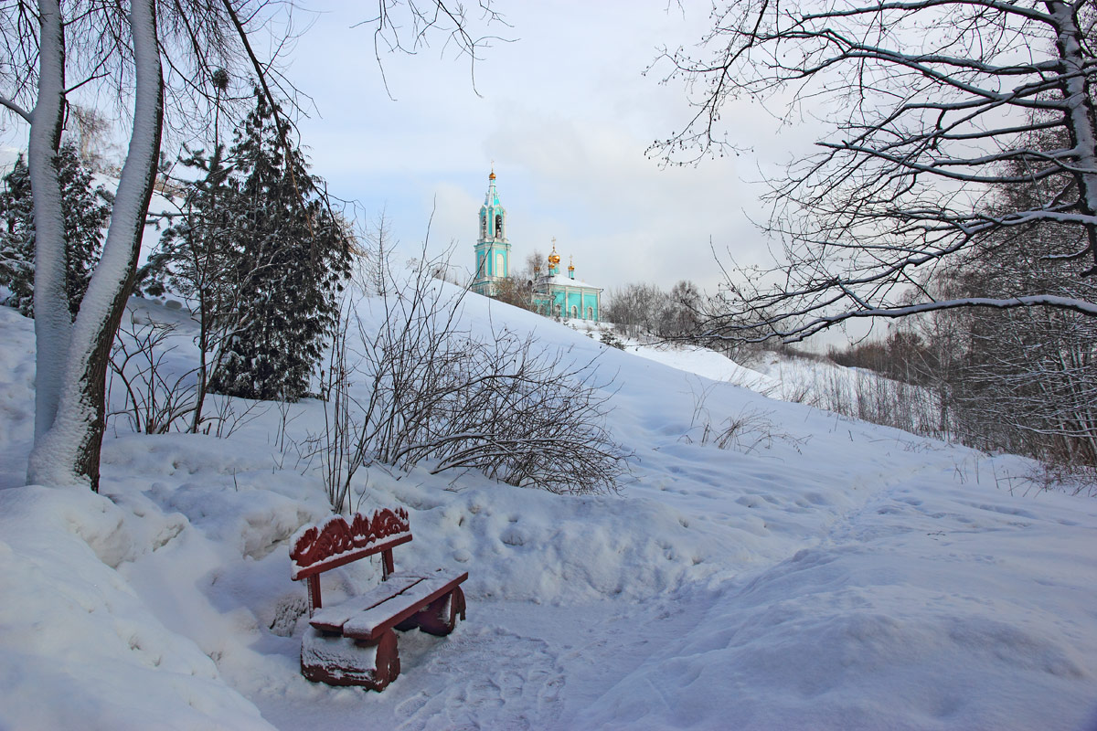 Лубочная открытка про Крылатское