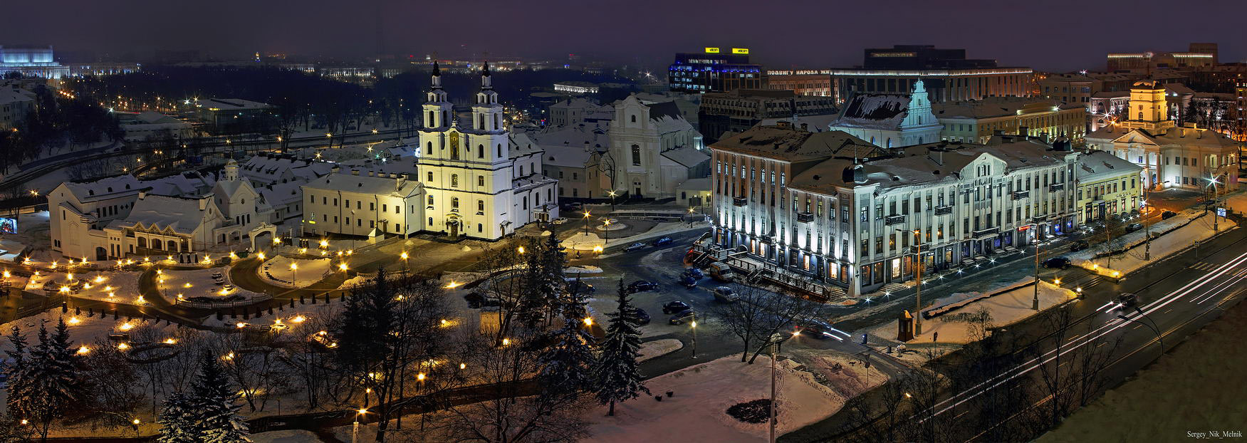 старый город в тумане