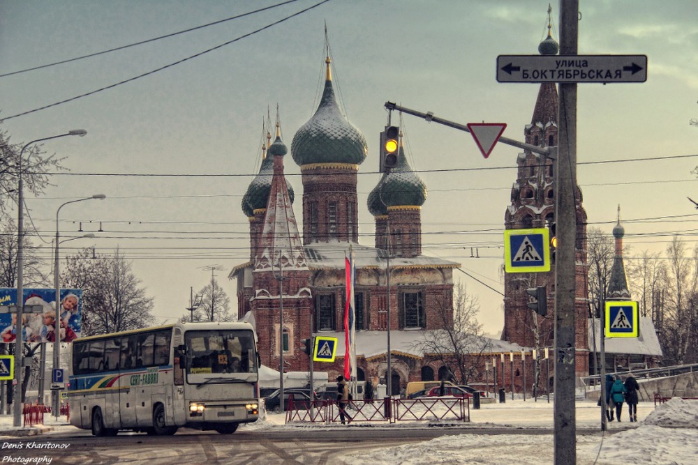 Ярославль. Храм Николая Чудотворца зимой.