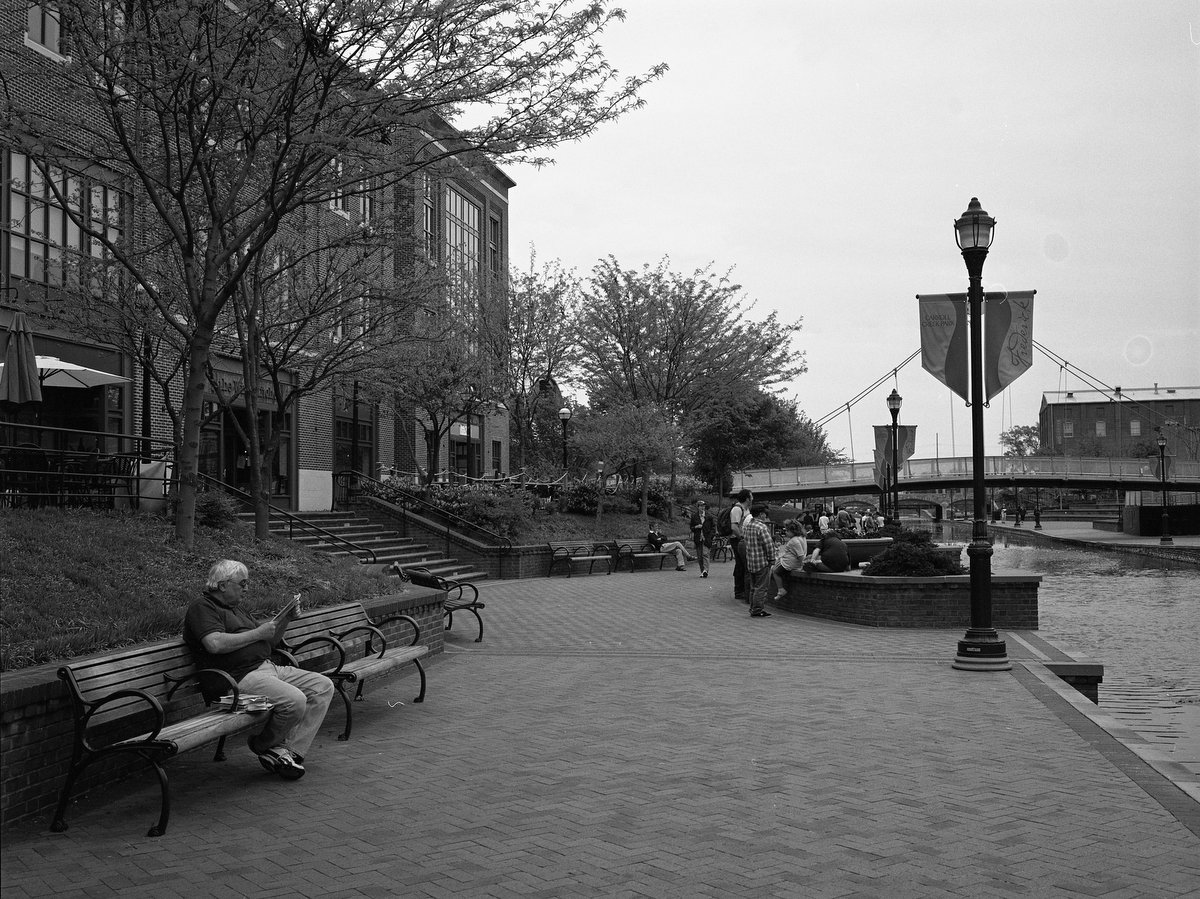 Relaxing in the park