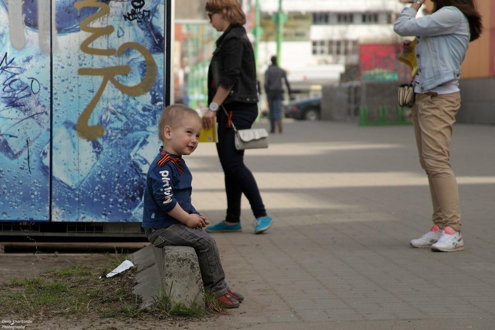 Юные ярославцы на прогулке