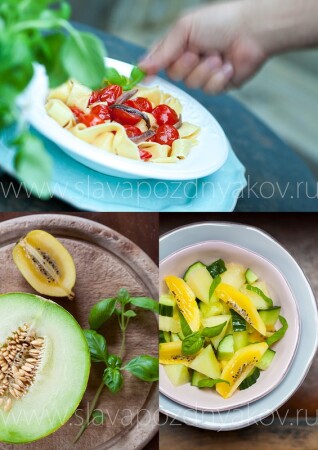 pasta & fresh salad