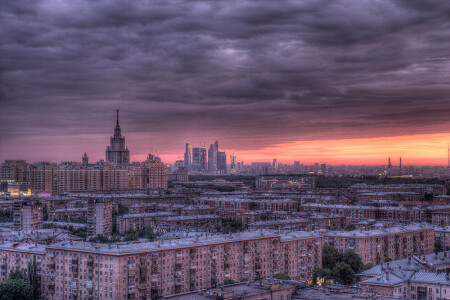 Ленинский проспект, восход, 22 этаж