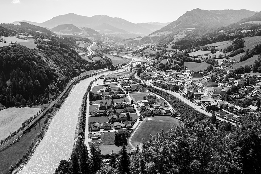 Вид с замка Hohenwerfen