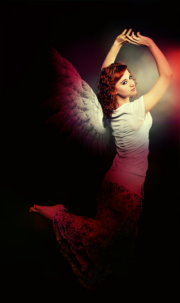 Soaring angel