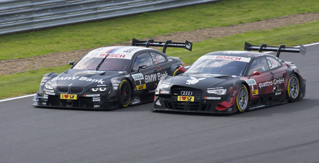 Mosow Raceway. DTM racing. BMW vs AUDI