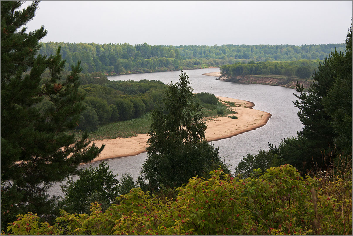 В августе