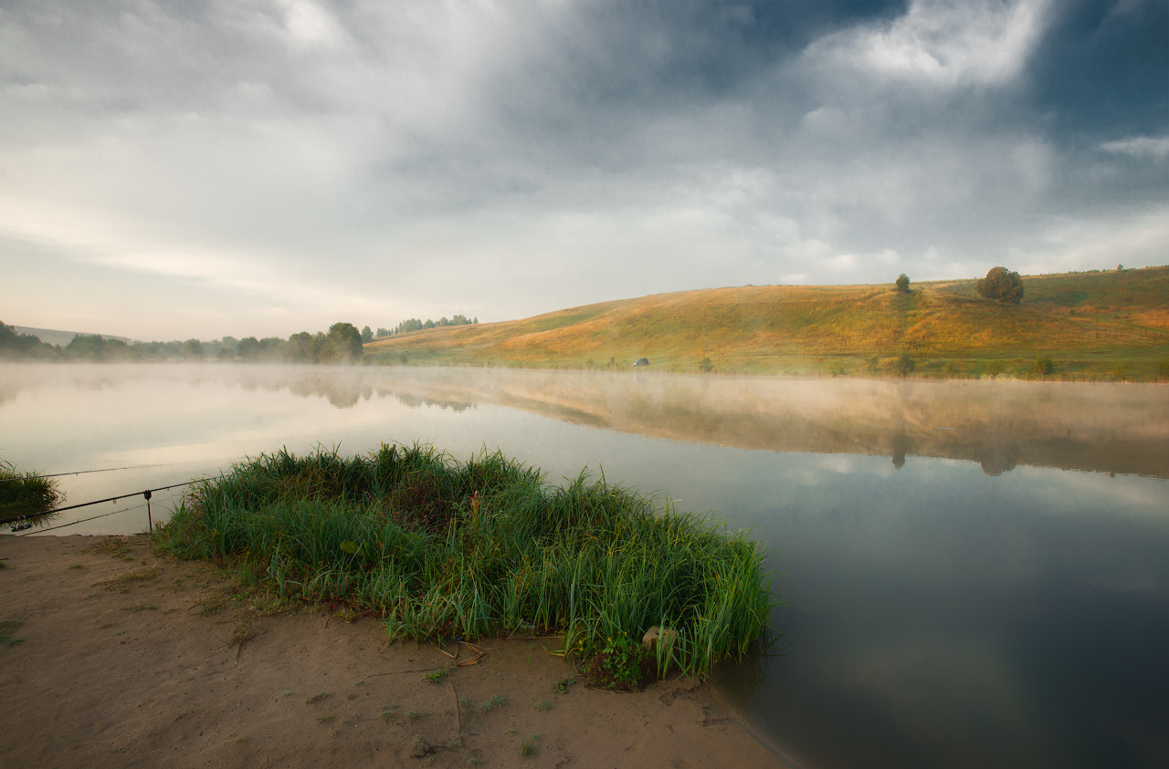 На рыбалке