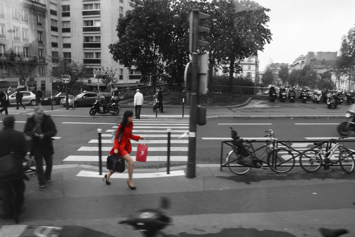 lady in red