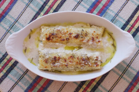 Канелони с тунцом.