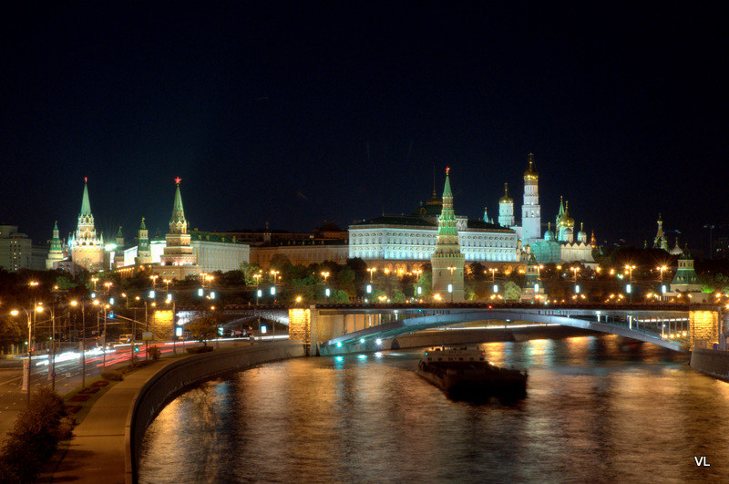 Kremlin in the night