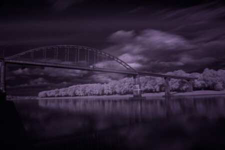 Мост через Сож (инфракрасная фотография)