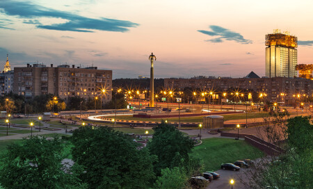 На закате