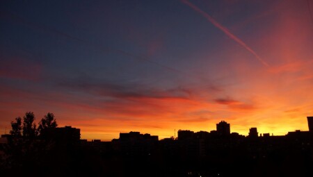 Городские закаты золотой осени