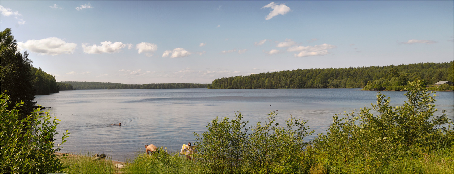 Летние купания. Карельская зарисовка.