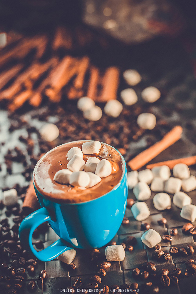 Coffee and marshmallow