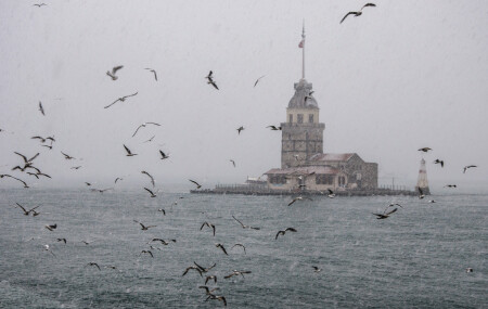 снег в стамбуле