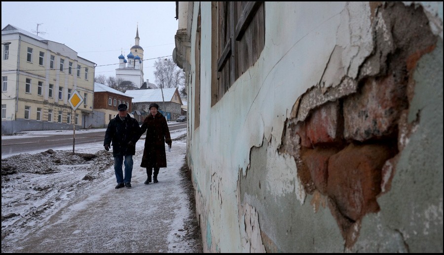 Вечер. Боровск. Зима.