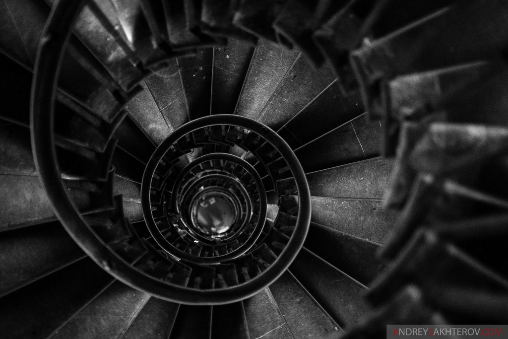 Spiral staircase of The Monument