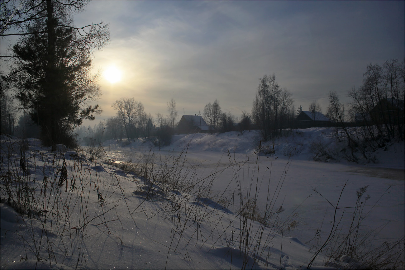 В морозной дымке