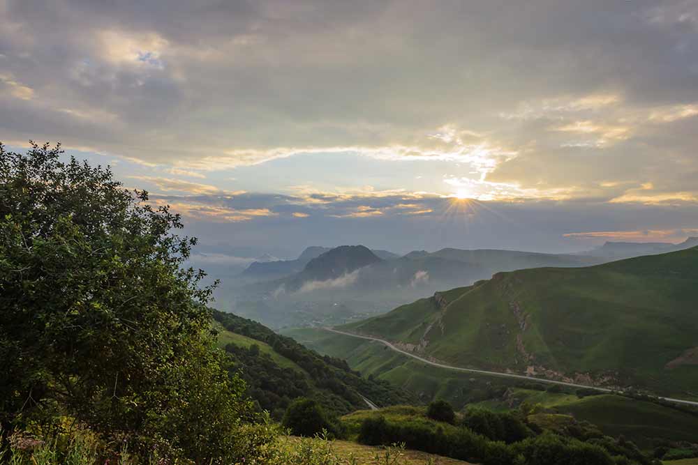 Закат на перевале