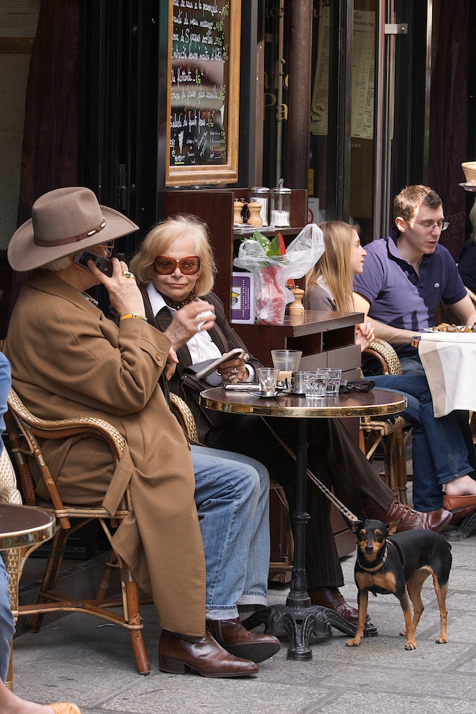 Paris cafe at the street