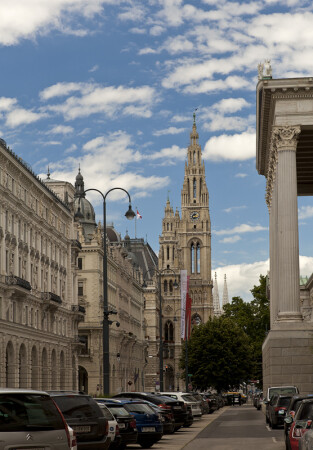 Вена. Вид на Ратушу