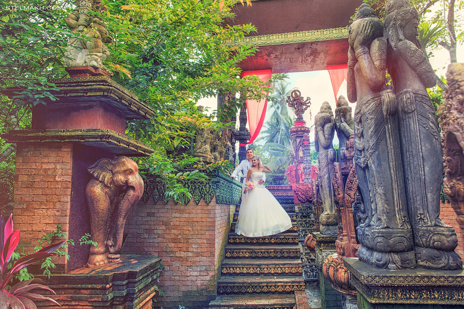 Wedding in old city. Ko Samui.