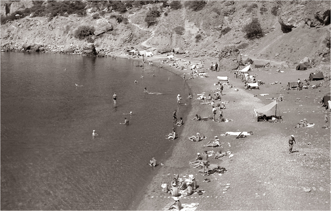 Крым. Судак. Царский пляж. 16-08-1965.