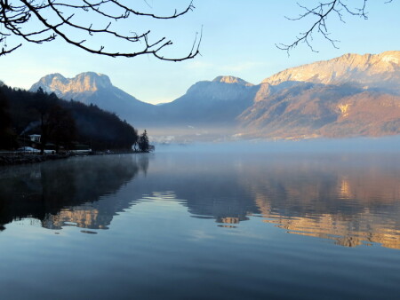 горы, снег, зима