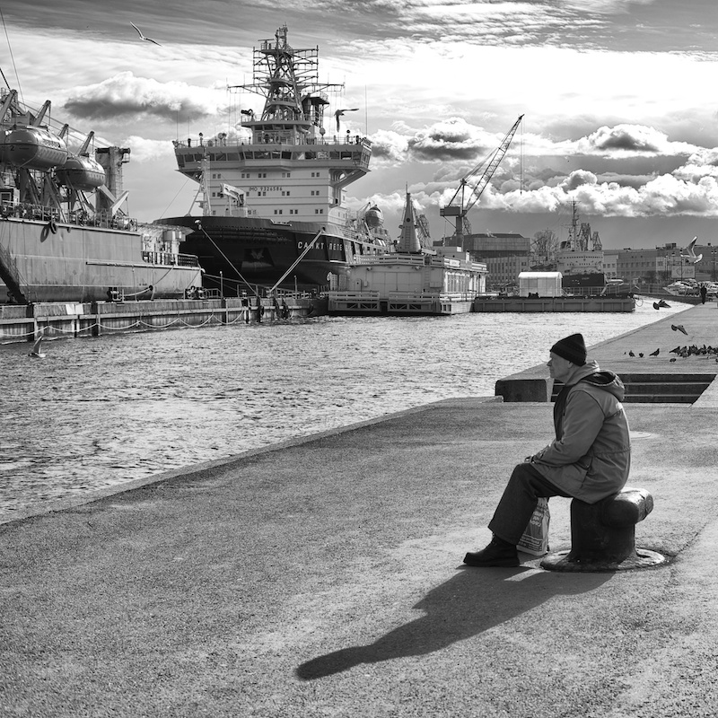 The man at the pier