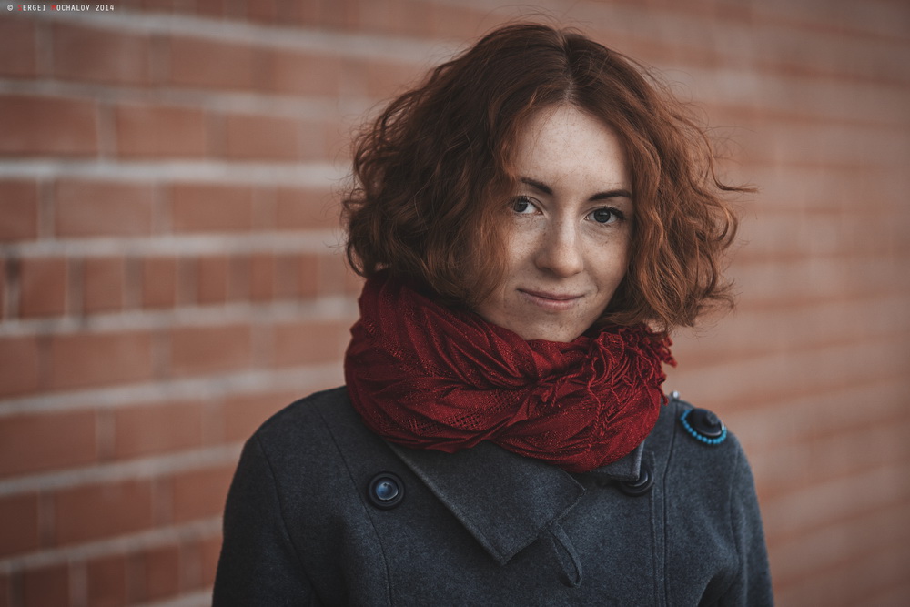 Girl with freckles