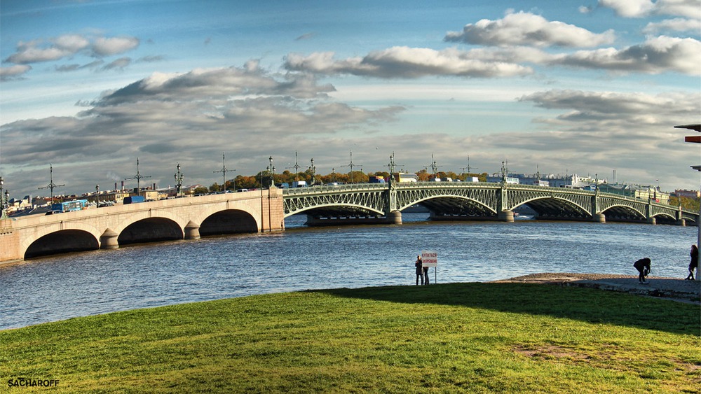 Троицкий мост в Питере