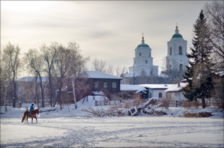 В морозный полдень