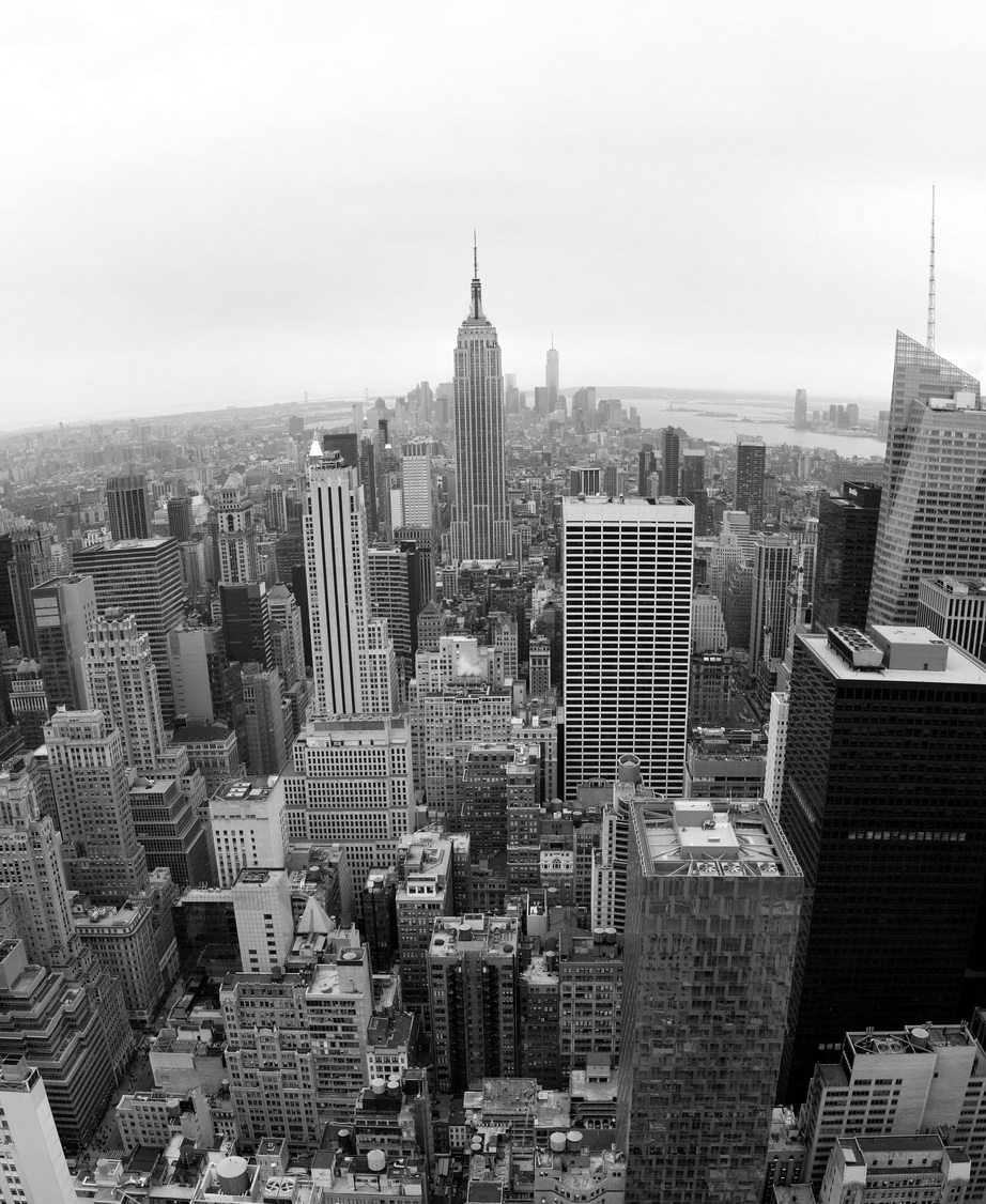 NY in b/w