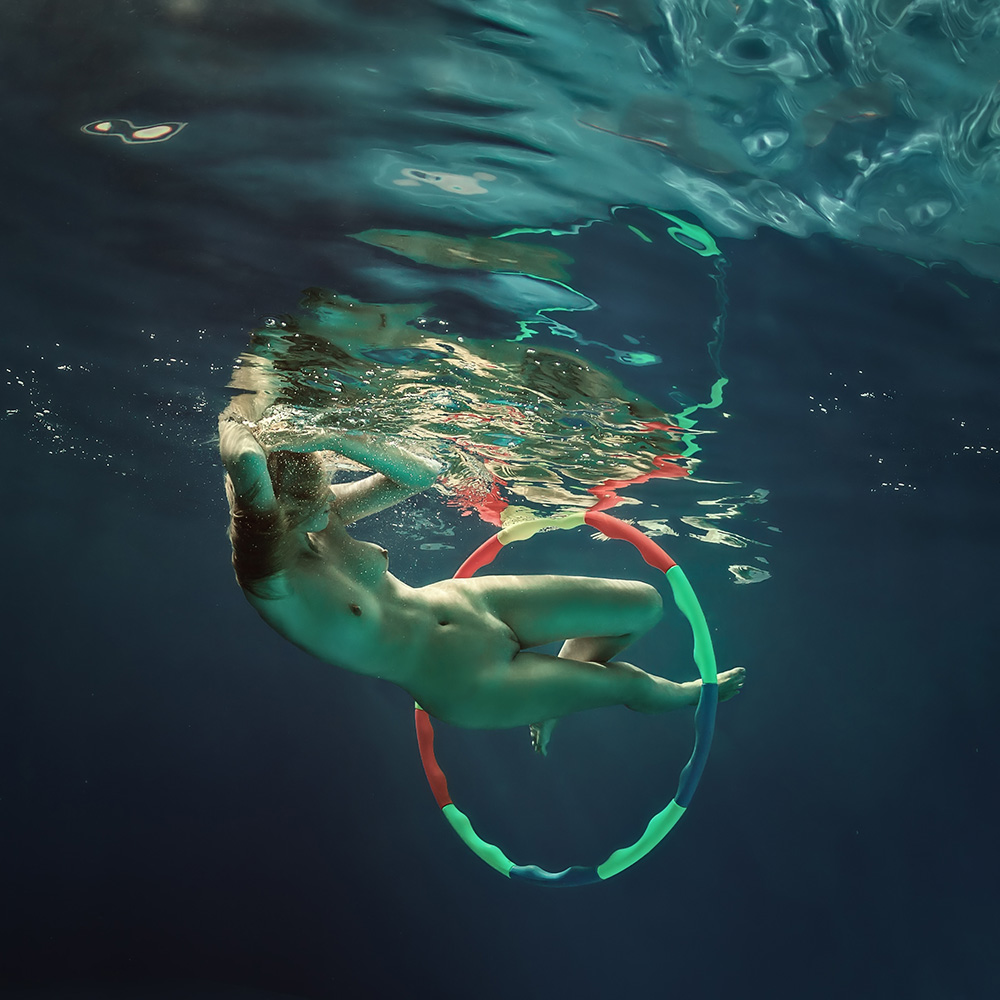 Gymnastics underwater.