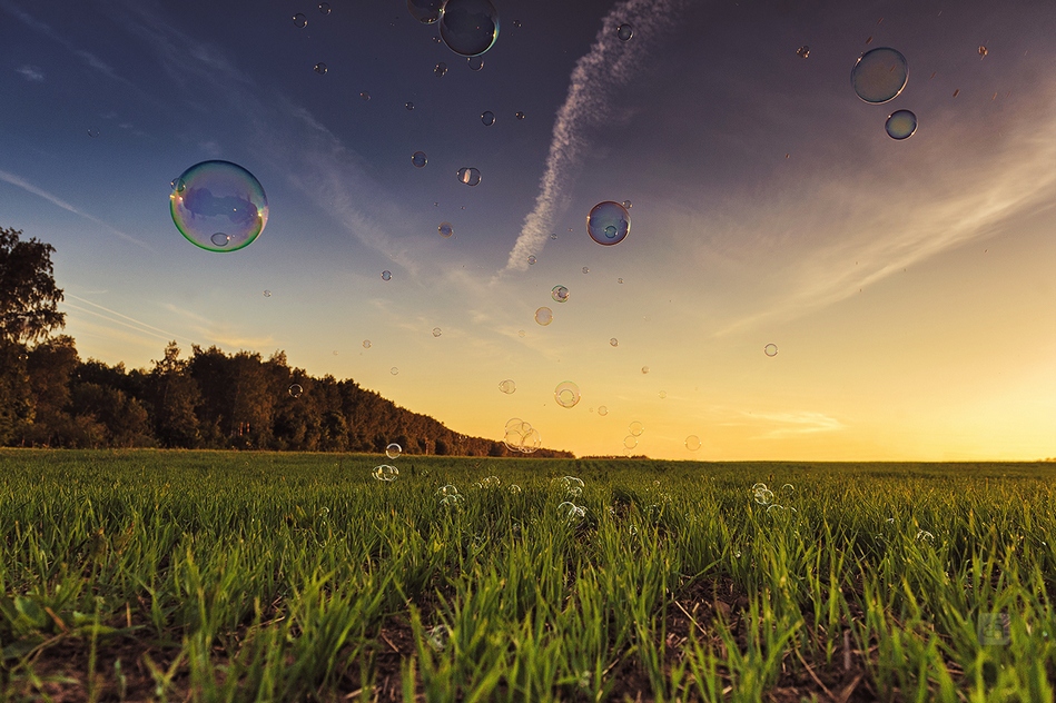 Bubbles from the Earth