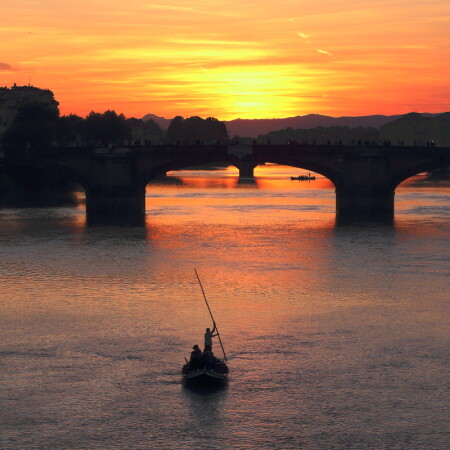 Закат на Арно