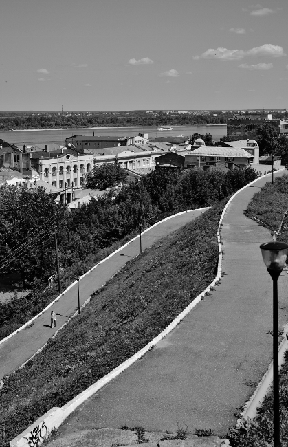 Прогулочные дорожки откоса в Н Новгороде