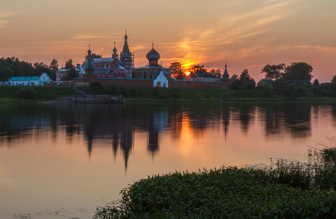 Волхов. Закат.