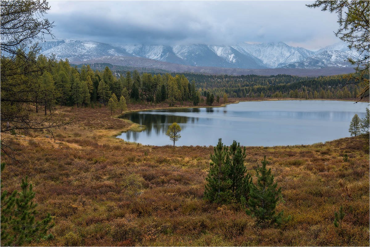 Вечер с низкими облаками