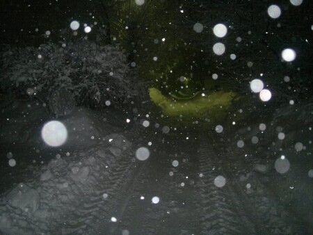 Winter snowy road.