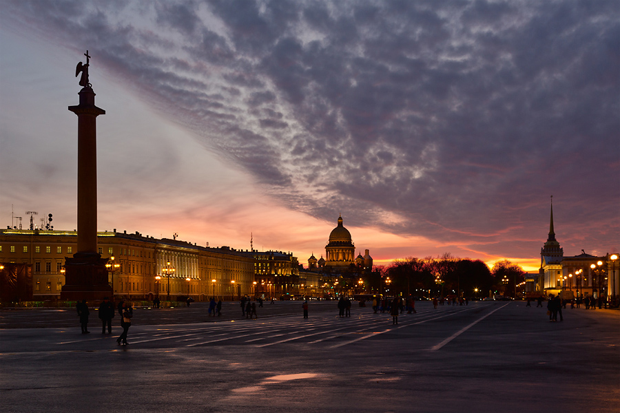 Спб. Пасмурный вечер.