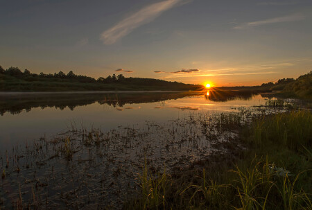 Закат на Унже