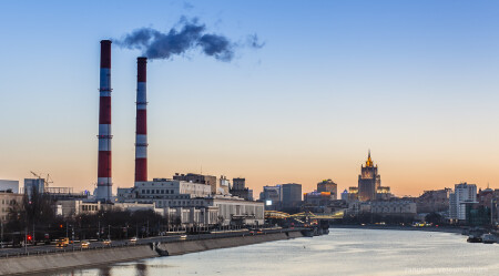 ТЭЦ-12 на рассвете